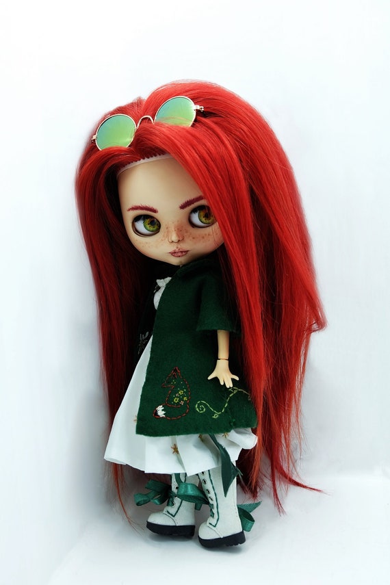 blythe doll red hair