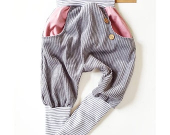 PUMP PANTS WIDE CORDURO GREY