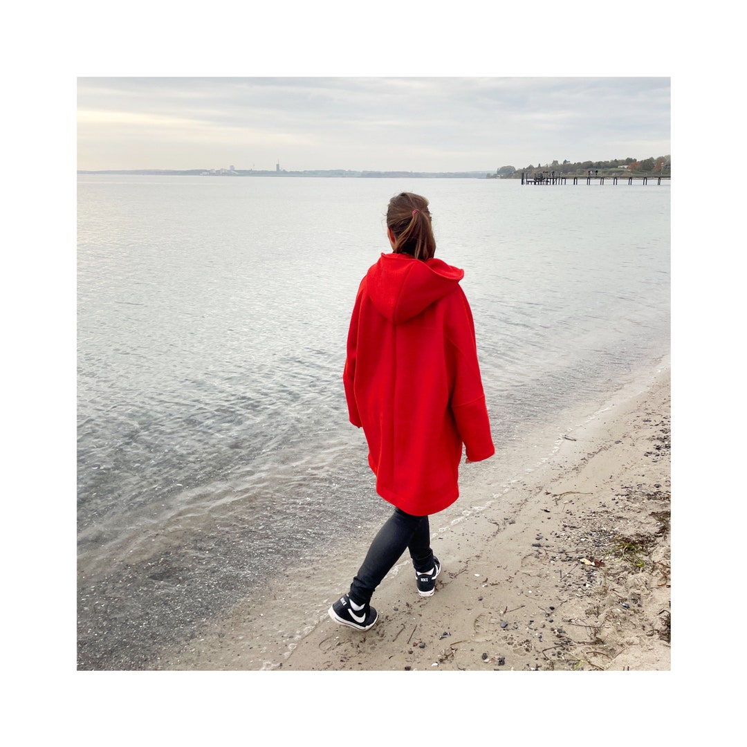 Fulled Wool Coat, Wool Coat, Winter Coat - Etsy