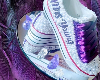 purple wedding converse