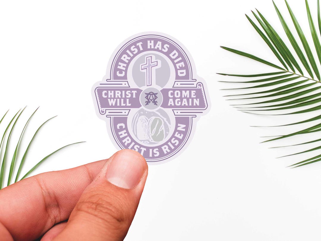 Resurrection Sticker, Christian Sticker, Faith Sticker, Bible Verse ...