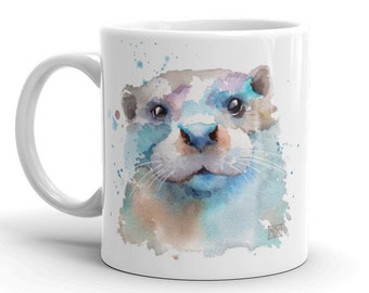 I Otterly Love You Blue Spirit Otter Coffee Cup Cadeau spirituel Cadeau écologique Cadeau amoureux des animaux