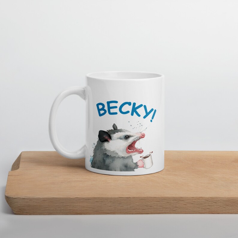 Personalized Opossum Mug, Funny Possum Gift, Funny Custom Cup, Opossum Gift, Possum Lover image 7