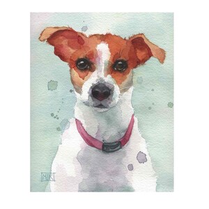 Jack Russell Terrier Print,  Jack Russell Terrier lover&#39;s gift, Terrier Dog memorial gift