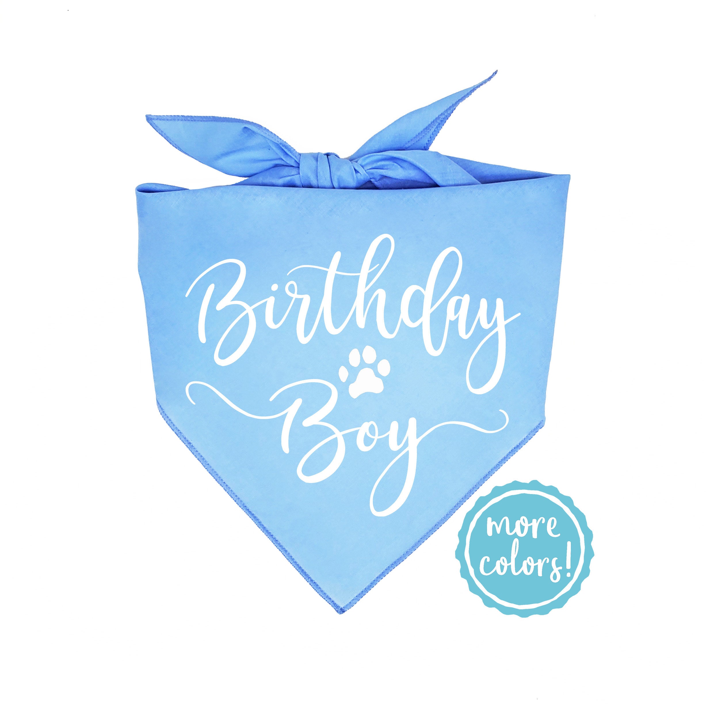 Birthday Boy Bandana Birthday Dog Bandana Happy Barkday Etsy
