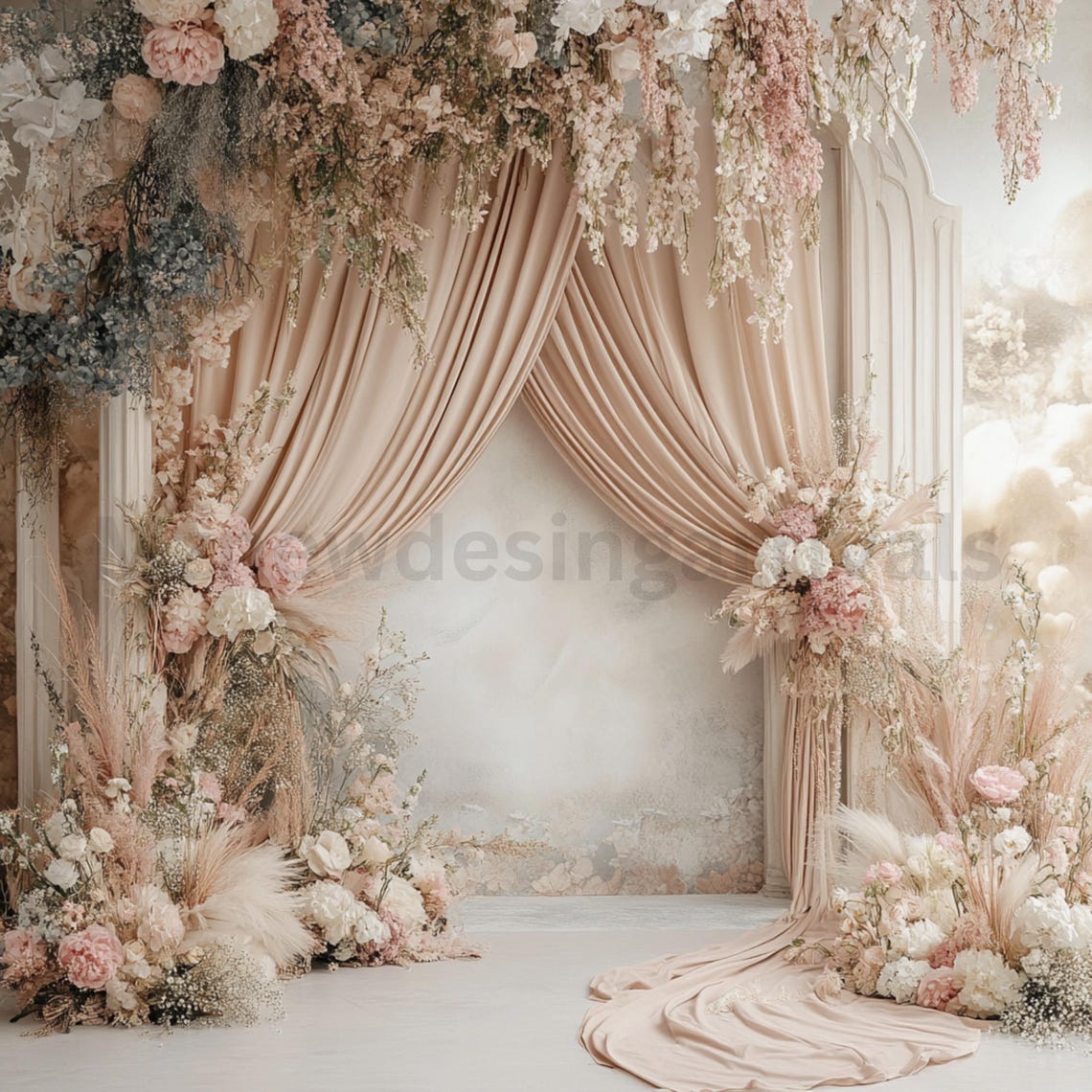 Palace Wedding Backdrop: Paris Photography Backgrounds (digital ...