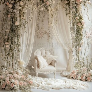 Balloon Arch Digital Backdrop: Birthday, Newborn, Maternity (Digital Download)