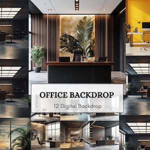 Professional Office Digital Backdrops | Virtual Zoom Backgrounds for Video Calls & Remote Work