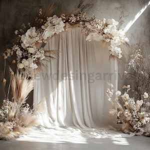 Balloon Half Arch Digital Backdrop: Birthday, Newborn, Maternity (Digital Download)