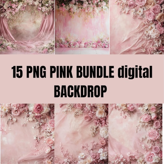 Pink Floral Maternity Overlay