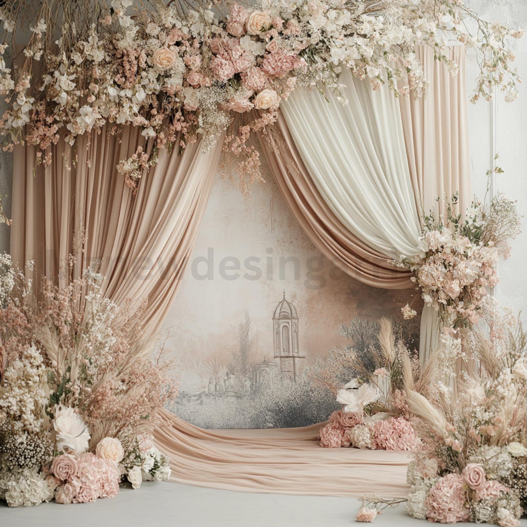 Palace Wedding Backdrop: Paris Photography Backgrounds (digital ...