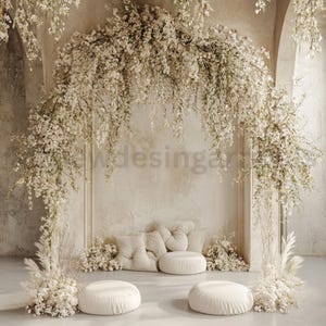 Balloon Arch Digital Backdrop: Birthday, Newborn, Maternity (Digital Download)