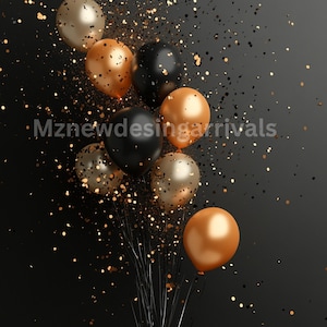 Balloon Celebration Digital Backdrop: Birthday, Newborn, Maternity (Digital Download)