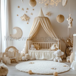 Balloon Arch Digital Backdrop: Birthday, Newborn, Maternity (JPG Download)