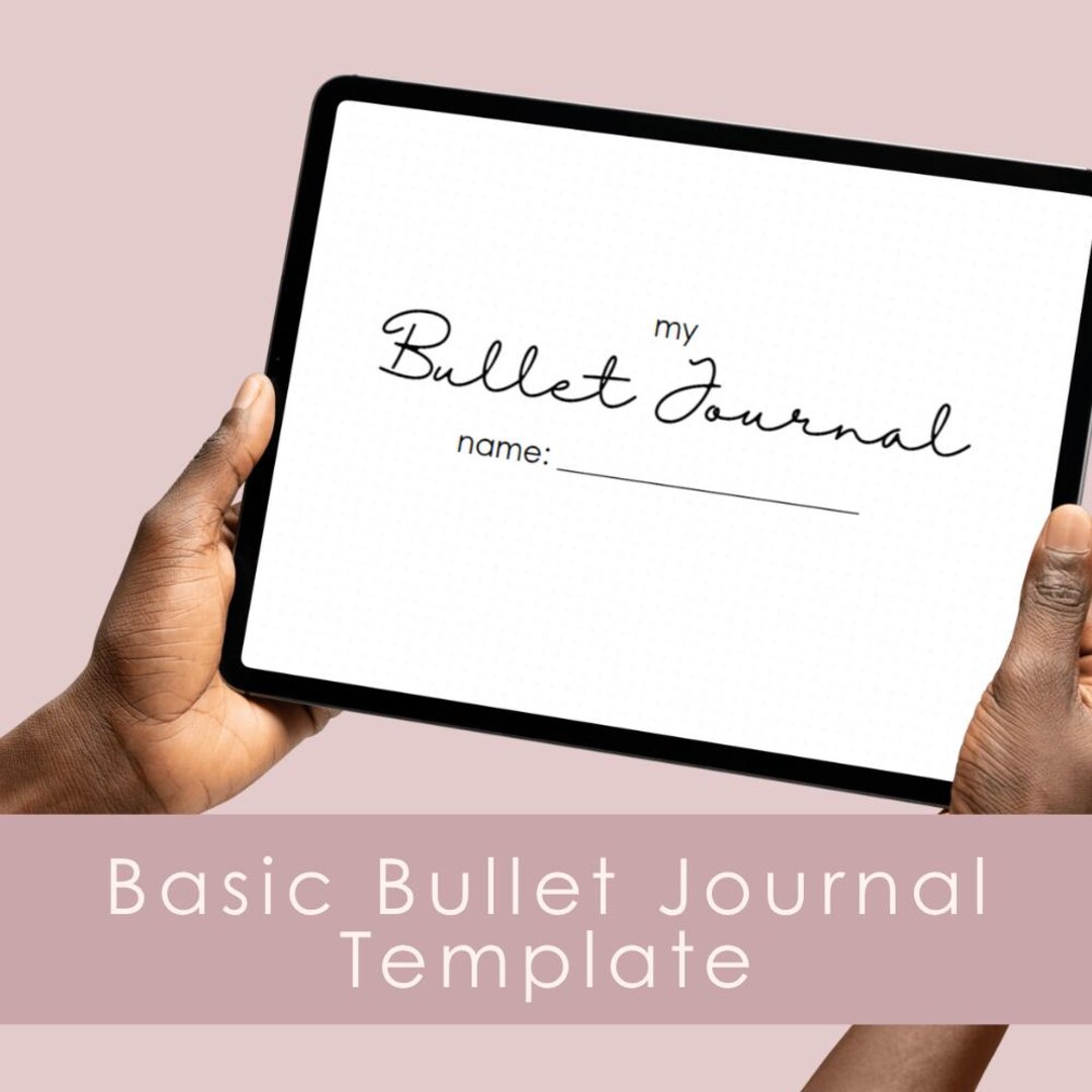 Basic Bullet Journal Template Pack 2025 | 14 Pages | Customizable and ...