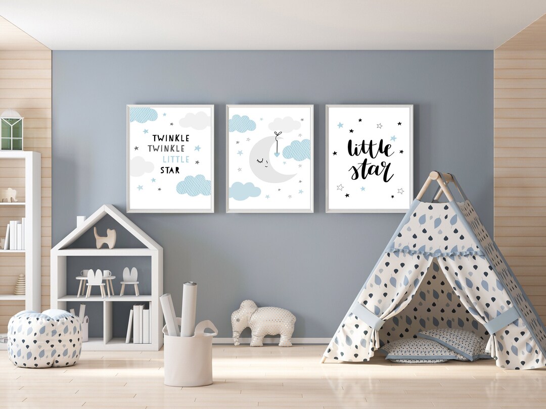 Nursery Prints Set of 3 Girl Boy Baby Room Pictures Wall Art Decor - Etsy