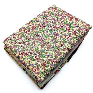 Tissu - VBESTLIFE - Batiks - 100% coton - Motif floral - 7 pièces - 50x50 cm - Maison