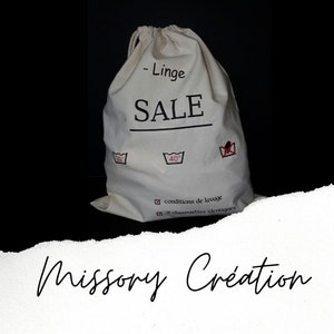 dirty laundry bag, size L in cotton