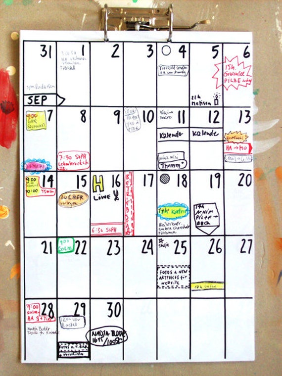 Calendrier Srd 2023 Calendar 2022 / 2023 | Etsy