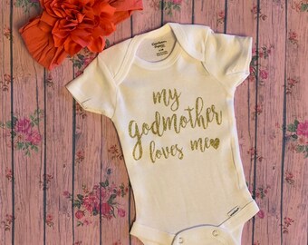 i love my godmother baby boy clothes