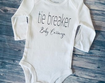 tie breaker onesie
