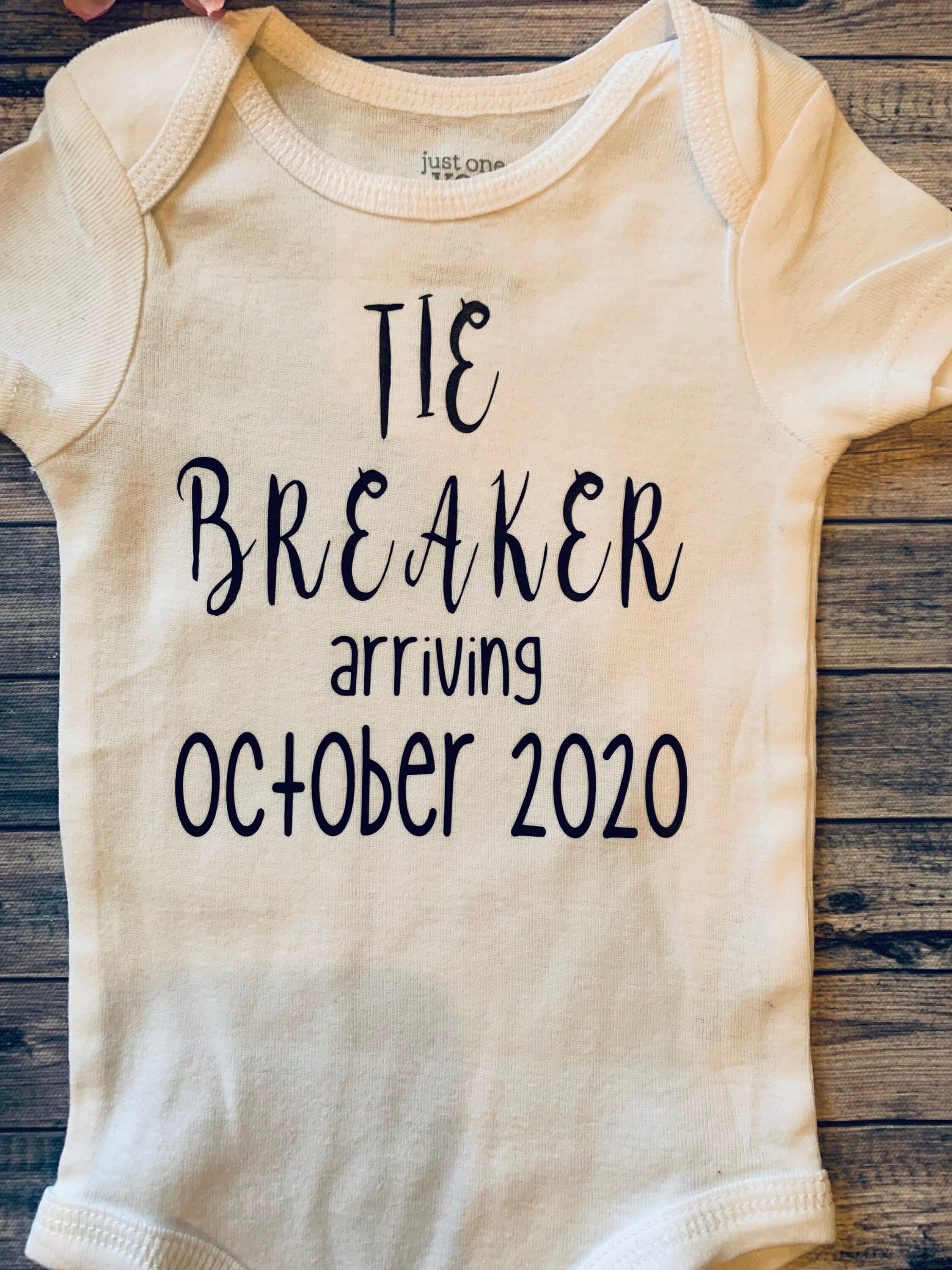 Tie breaker tie breaker baby baby announcement tie breaker Etsy