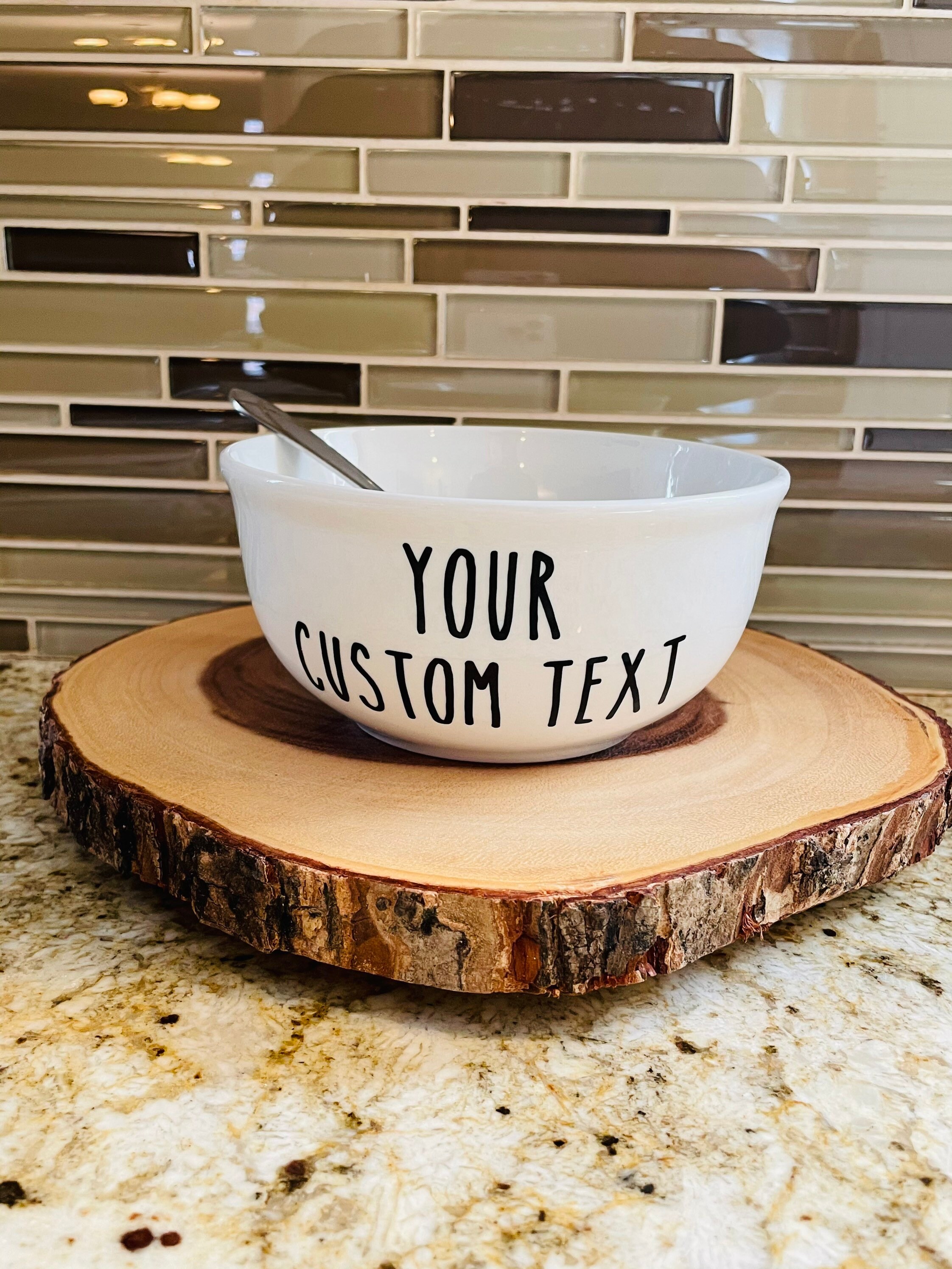 Custom bowl personalized bowl custom text bowl made to Etsy