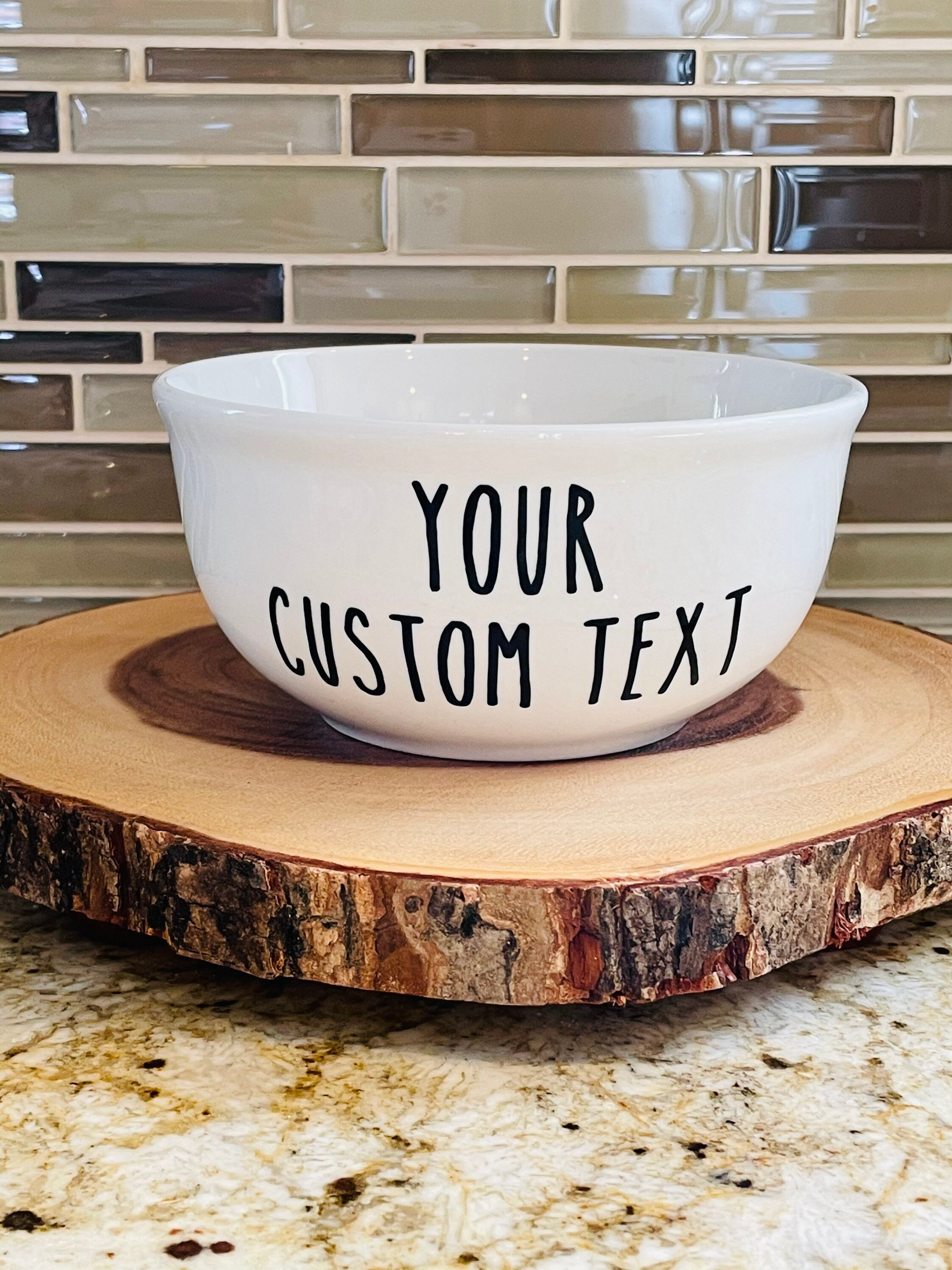 Custom bowl personalized bowl custom text bowl made to Etsy
