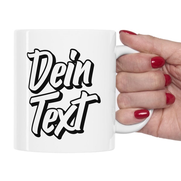 Personalisierte Tasse Mit Name, Kaffeetasse Personalisierbar, Tasse Mit Wunschname, Geschenk Idee, Kaffeebecher Mit Wunschtext, Bürotasse