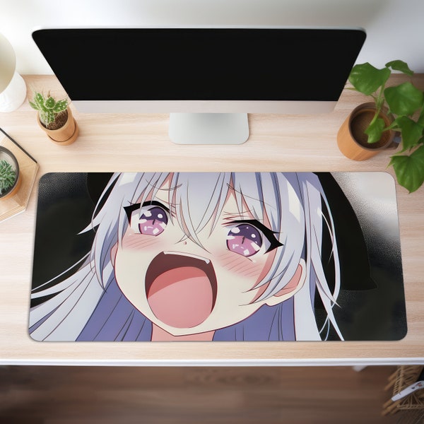 Tapis de souris Mauspad XXL Anime Kawaii Schreibtischunterlage Gaming Gros Büro Deko PC Zubehör Schreibtisch Matte Gamer Tischunterlage