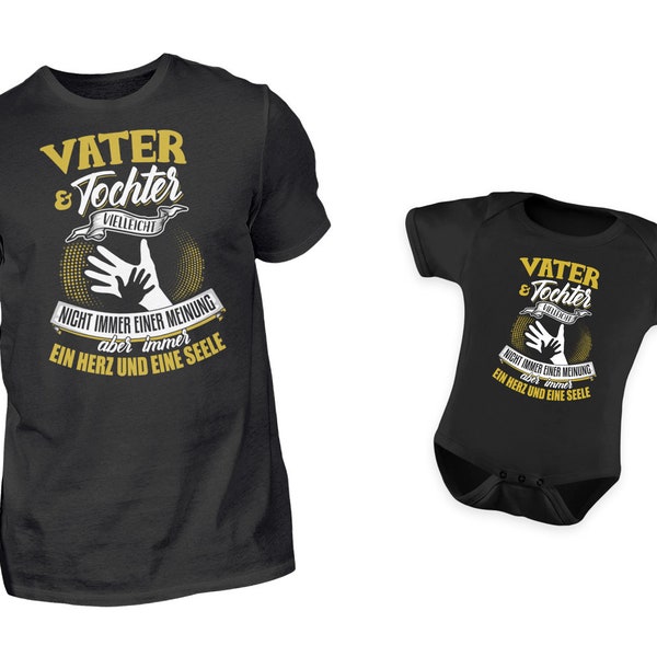 Vater Baby Partnerlook Set, Papa Baby Partnerlook, Vater Tochter Partnerlook, Papa Geschenk, Papa Tochter Ein Herz Und Eine Seele, Vatertag