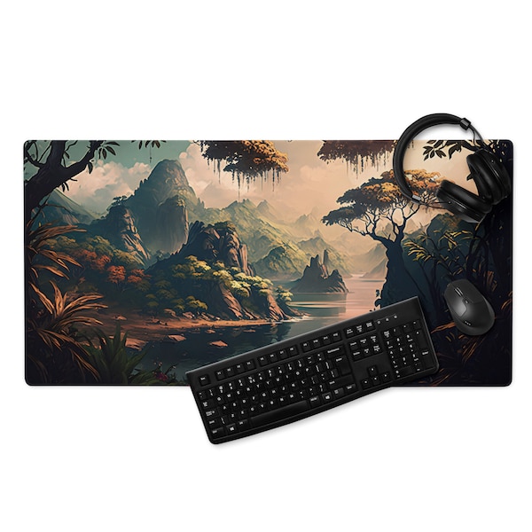 Gaming Mauspad XXL 600 x 350 mm Schreibtischunterlage Groß Rutschfest Und Wasserdicht Gamer Mouse Pad Geschenk Idee