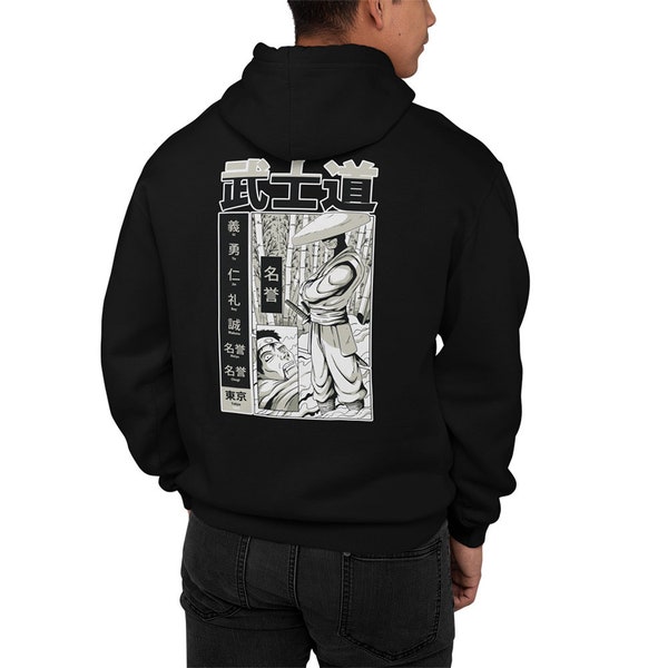 Anime Hoodie Für Damen Und Herren - Japan Samurai Manga Pullover - Otaku Pulli - Anime Merch - Otaku Sweatshirt - Japan Mode - Kawaii