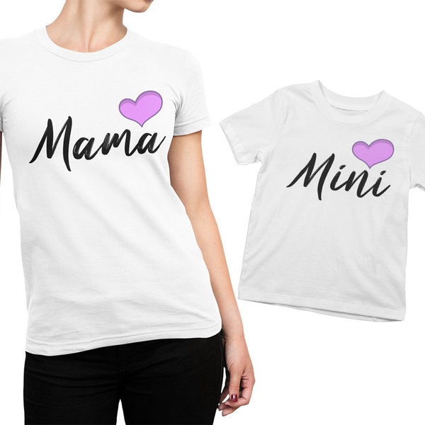 Mutter Tochter Outfit, Mutter Tochter Geschenk, Mutter Tochter Shirt, Mutter Tochter Partnerlook, Mama Tochter Outfit, Muttertag Geschenk