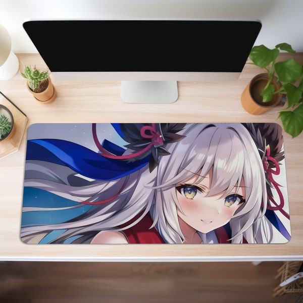 Tapis de souris Mauspad XXL Anime Kawaii Schreibtischunterlage Gaming Gros Büro Deko PC Zubehör Schreibtisch Matte Gamer Tischunterlage