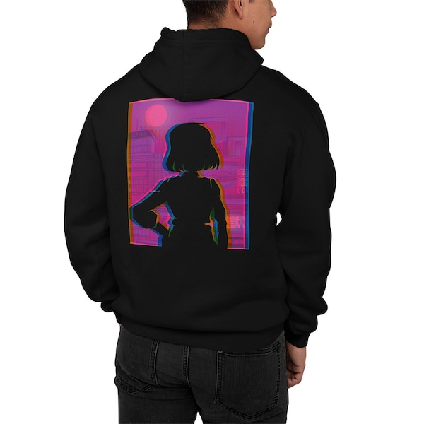 Anime Hoodie Für Damen Und Herren - Japan Vaporwave Girl Manga Pullover - Otaku Pulli - Anime Merch - Otaku Sweatshirt - Japan Mode - Kawaii