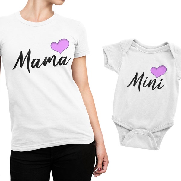 Mama Baby Partnerlook, Mama Baby Geschenk, Mama Baby Set, Mutter Baby Outfit, Babyparty Geschenk, Mutter Baby Partnerlook, Muttertag