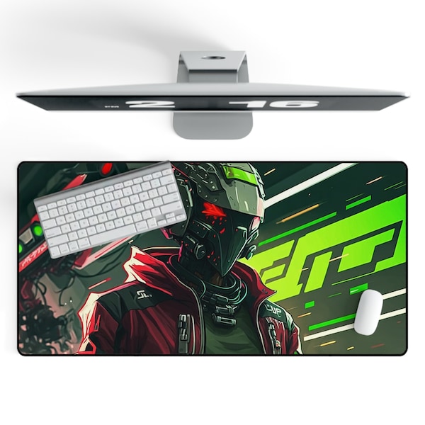 Gaming Mauspad XXL Anime - 800 x 400 mm - Vernähte Ränder - Schreibtischunterlage Groß Rutschfest Und Wasserdicht - Gamer Mousepad