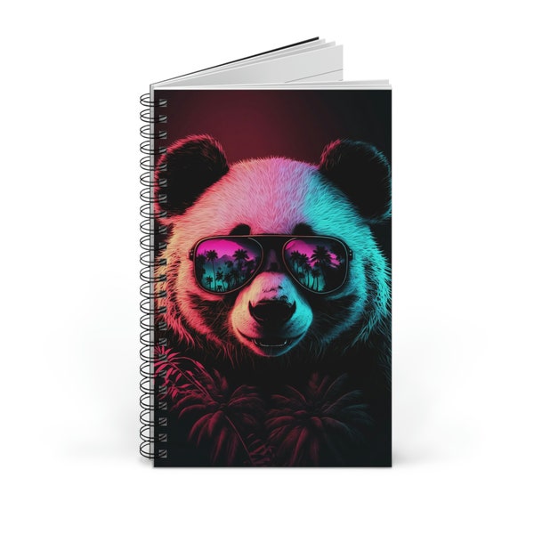 Notizbuch Panda Liniert Oder Blanko A5, Notizheft 160 Seiten 80 Blatt, Tagebuch, Ideenbuch, Schreibheft, Hausaufgabenheft, Schulheft