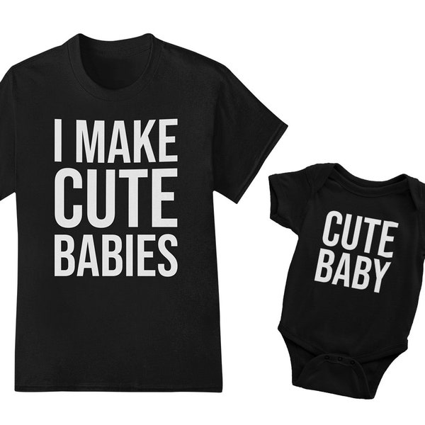 Vater Baby Partnerlook Set, Vater Sohn Partnerlook Set, Vater Tochter Partnerlook, Vater Baby Spruch, Papa Geschenk, Vatertag Set, Strampler