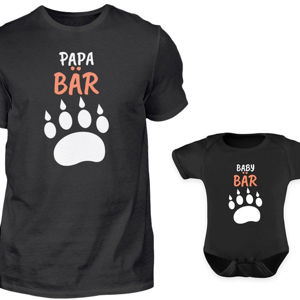 Vater Baby Partnerlook Set, Papa Baby Partnerlook, Vater Sohn, Baby Body, Vater Tochter, Vatertag Geschenk, Papa Geschenk, Papa Bär