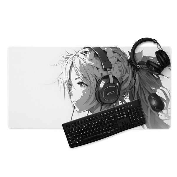 Anime Gaming Mauspad XXL Manga Schreibtischunterlage Groß Vernähte Ränder Rutschfest Gamer Mouse Pad Geschenk PC Computer Zubehör