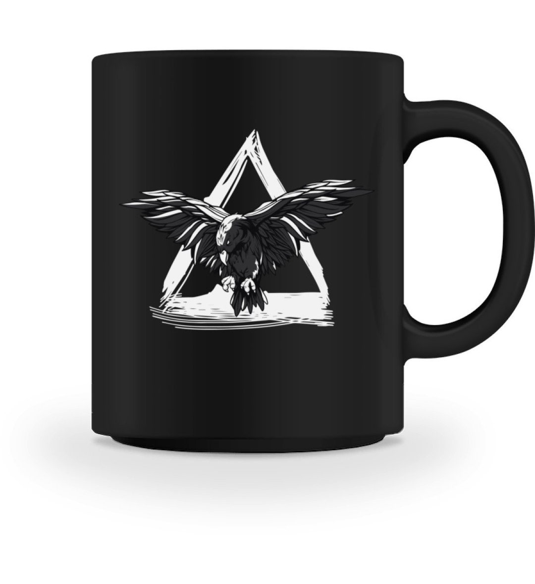 Wikinger Rabe Tasse Mit Spruch in Schwarz Beidseitig Bedruckt - Etsy