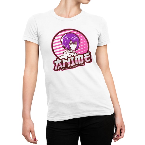 Anime Shirt Damen Weiß - Lustiger Spruch Anime Merch - Manga Deko - Otaku Tshirt - Otaku Shirt - Anime Geschenk - Kawaii Shirt - Anime Mode