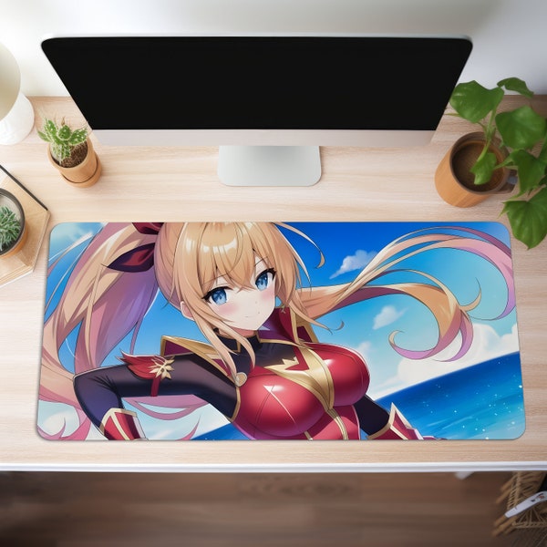 Tapis de souris Mauspad XXL Anime Kawaii Schreibtischunterlage Gaming Gros Büro Deko PC Zubehör Schreibtisch Matte Gamer Tischunterlage