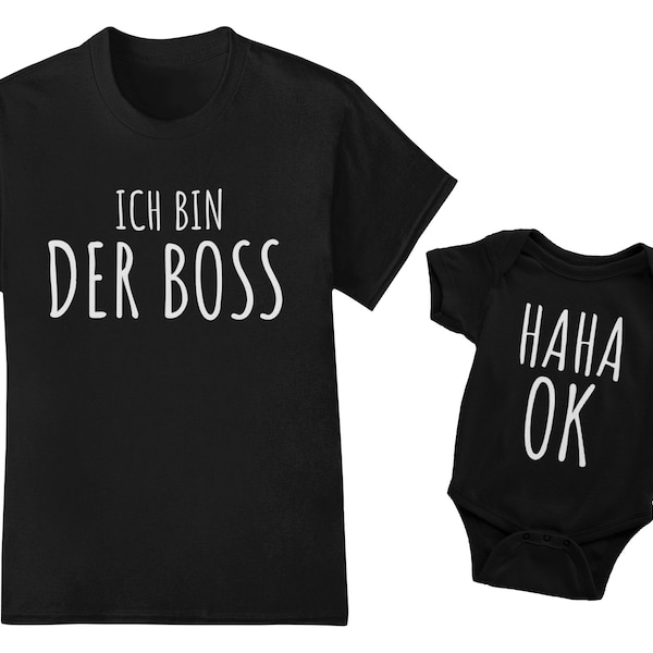 Vater Baby Partnerlook Set, Vater Sohn Partnerlook Set, Vater Tochter Partnerlook, Vater Baby Spruch, Papa Geschenk, Vatertag Set, Strampler