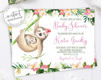 Sloth Baby Shower - Etsy