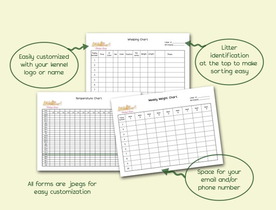 Whelping Charts And Forms