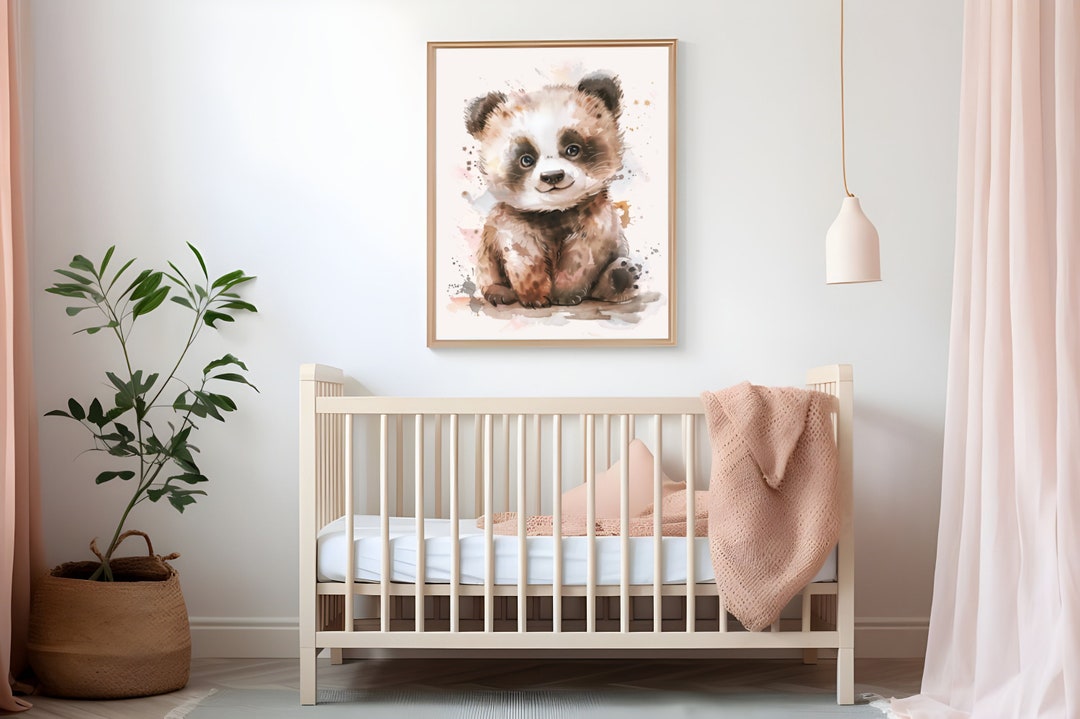 Cute Baby Panda Animal Poster for Nursery or Kids Room - Etsy