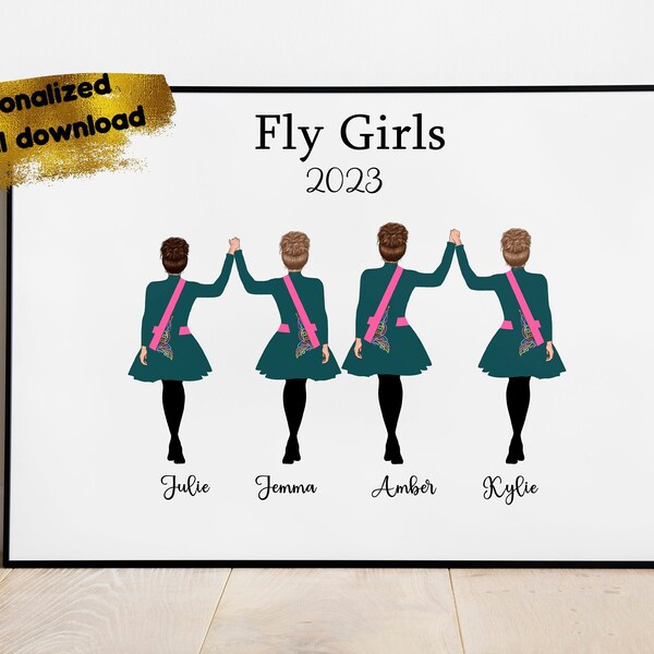 Irish dance gift, Personalised gift for dance team, Dance teacher appreciation, Senior dance gift, Coach gift, Irish dancers, Custom costume